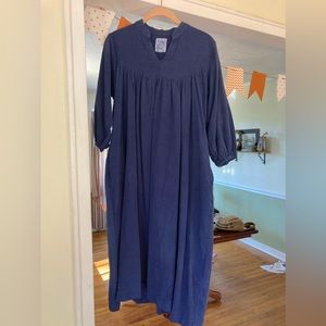 Pana Mina Indigo Pure Cotton Dress size M